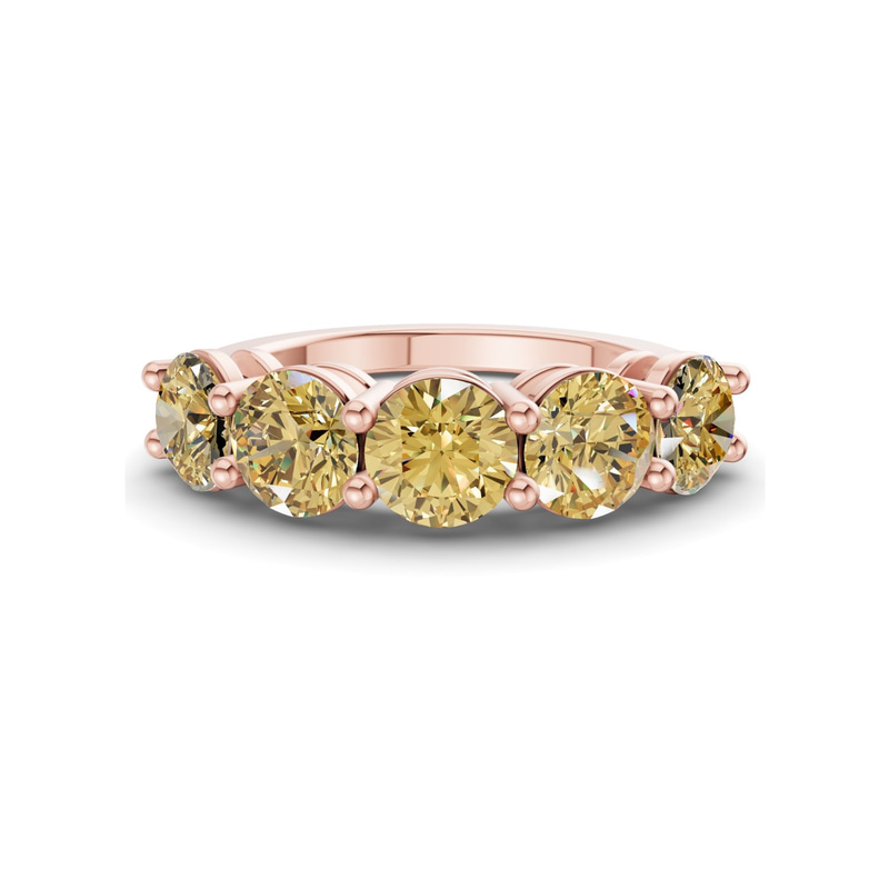 9ct Rose Gold Elowyn Round Lab Diamond Anniversary Band (1/2 Ct. Tw.) front image
