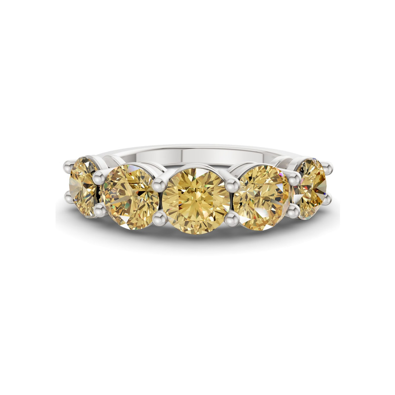 9ct White Gold Elowyn Round Lab Diamond Anniversary Band (1/2 Ct. Tw.) front image