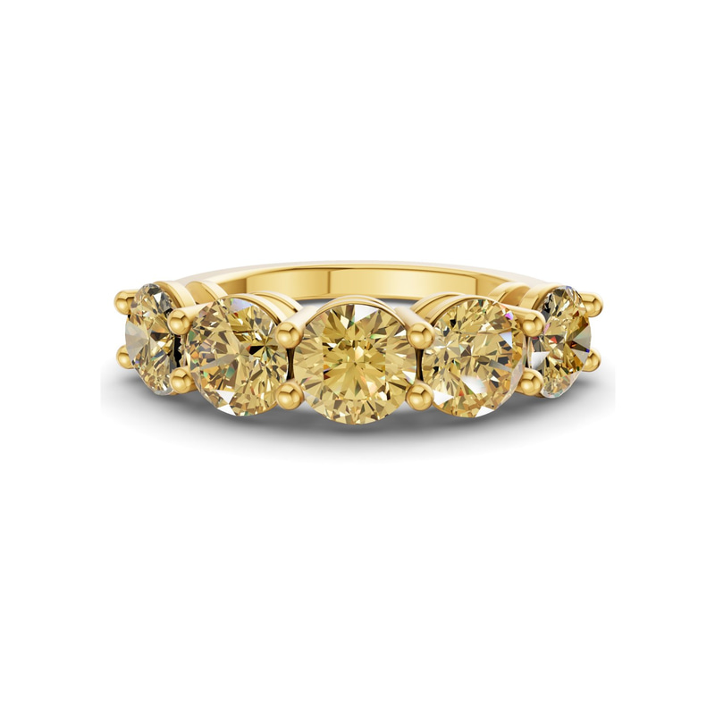 9ct Yellow Gold Elowyn Round Lab Diamond Anniversary Band (1/2 Ct. Tw.) front image