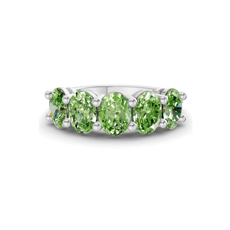 14kt White Gold Portia Oval Lab Diamond Anniversary Band (2 Ct. Tw.) front image