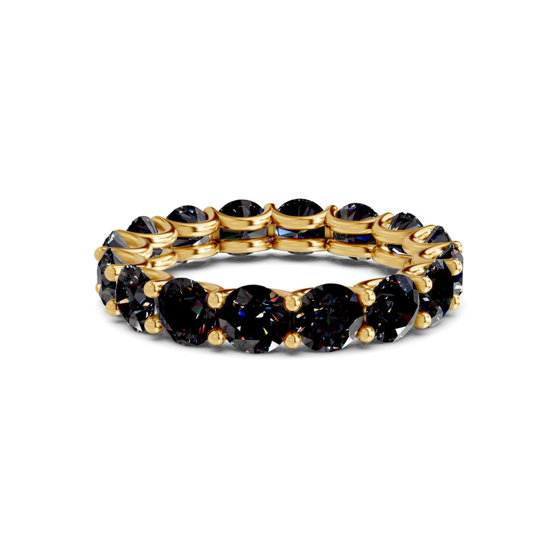 14kt Yellow Gold Neveah Round Lab Diamond Eternity Ring (1 Ct. Tw.) front image