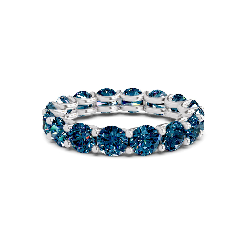 14kt White Gold Neveah Round Lab Diamond Eternity Ring (1 Ct. Tw.) front image