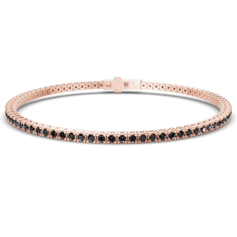 14kt Rose Gold Darcy Round Lab Diamond Tennis Bracelet (2 Ct. Tw.) front image