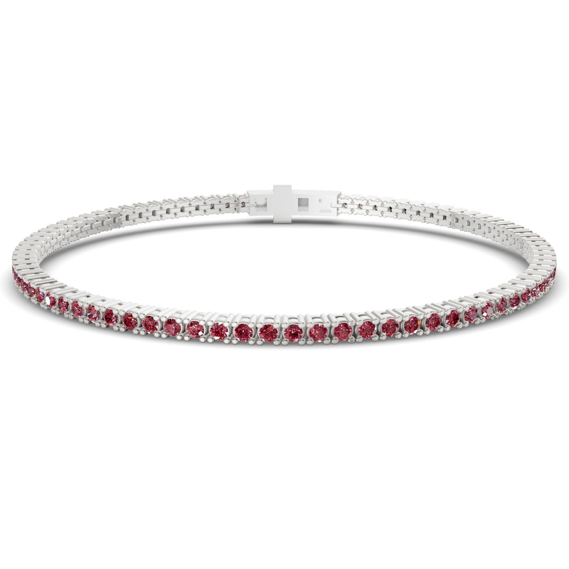 Platinum Darcy Round Lab Diamond Tennis Bracelet (2 Ct. Tw.) front image