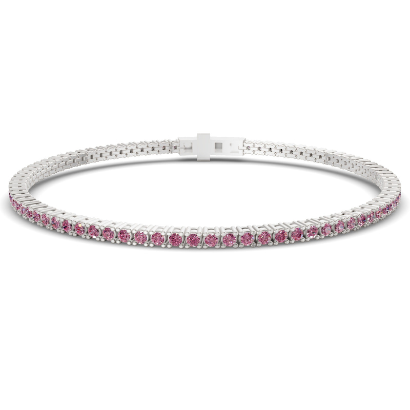 Platinum Darcy Round Lab Diamond Tennis Bracelet (2 Ct. Tw.) front image