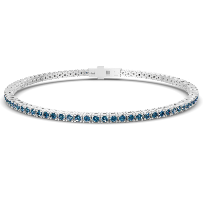 Platinum Darcy Round Lab Diamond Tennis Bracelet (2 Ct. Tw.) front image
