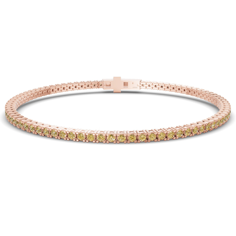 14kt Rose Gold Darcy Round Lab Diamond Tennis Bracelet (2 Ct. Tw.) front image