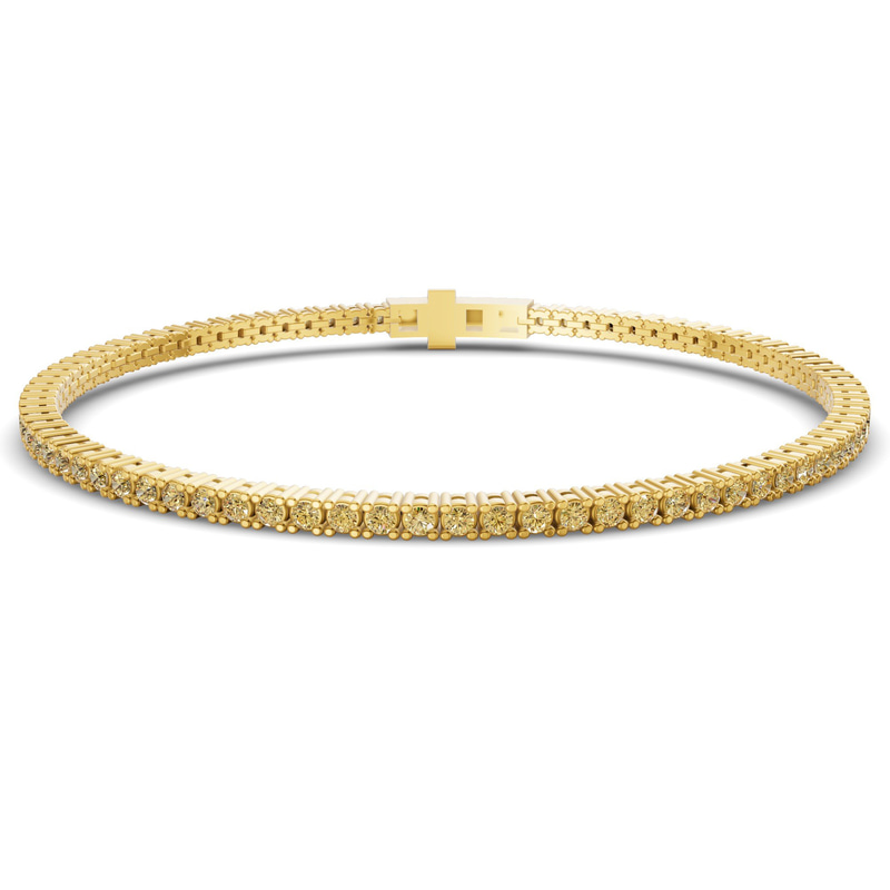 10kt Yellow Gold Darcy Round Lab Diamond Tennis Bracelet (2 Ct. Tw.) front image