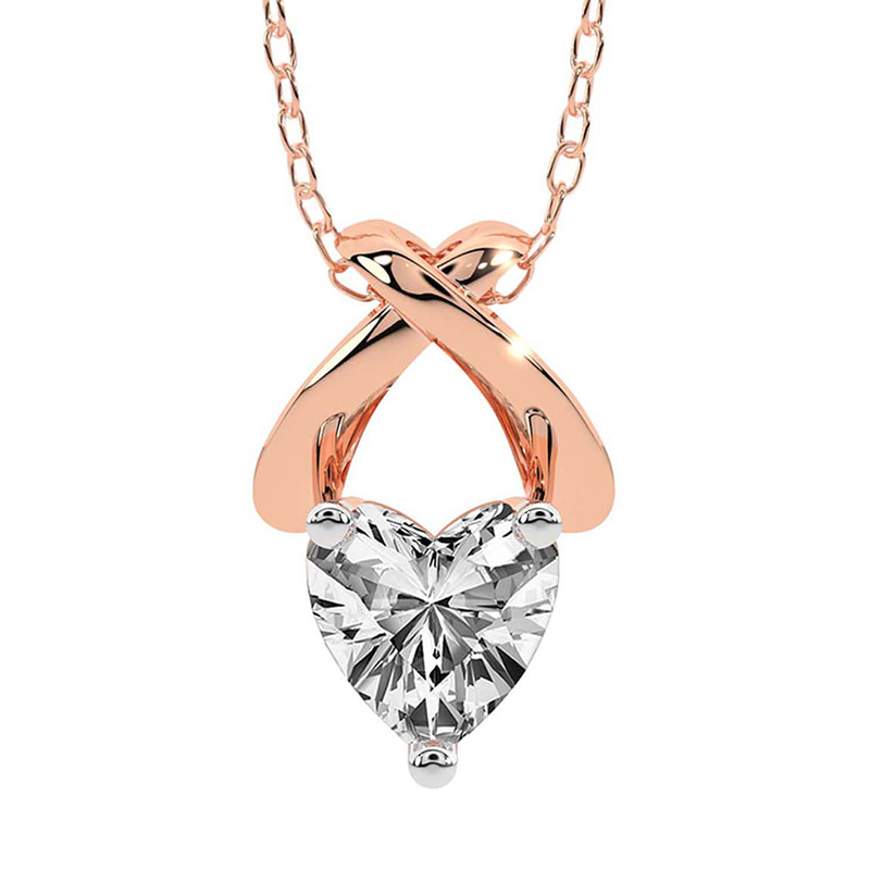 Adriana Lab Grown Diamond Pendant front view