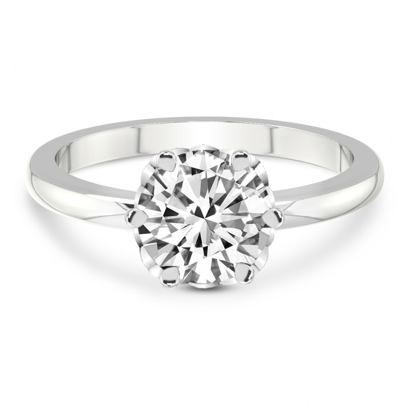 Malissa Solitaire Lab Diamond Ring front view