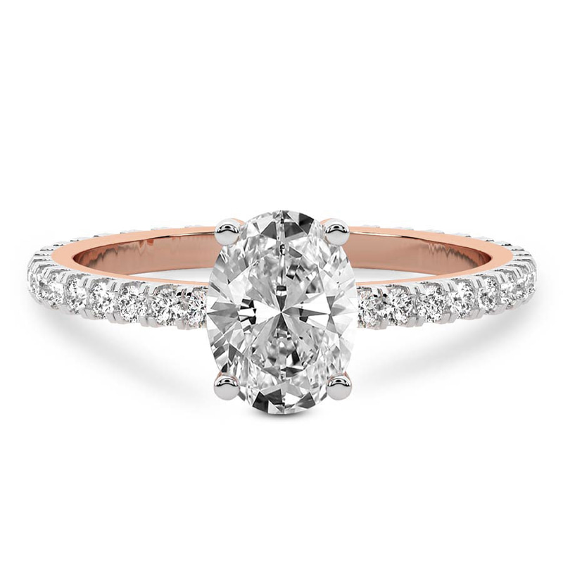 Claire Full Eternity Lab Diamond Ring front view