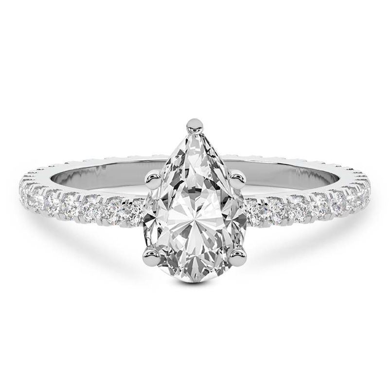 Claire Full Eternity Lab Diamond Ring front view