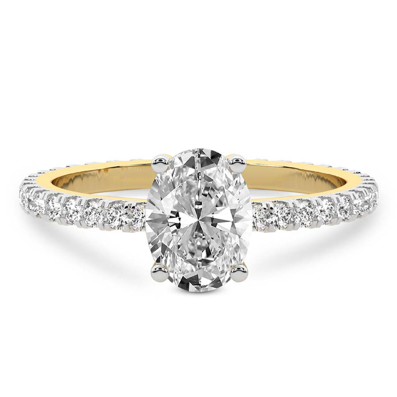 Claire Full Eternity Lab Diamond Ring front view