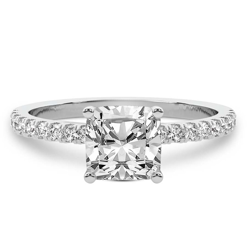 Venetia Half Eternity Lab Diamond Ring front view