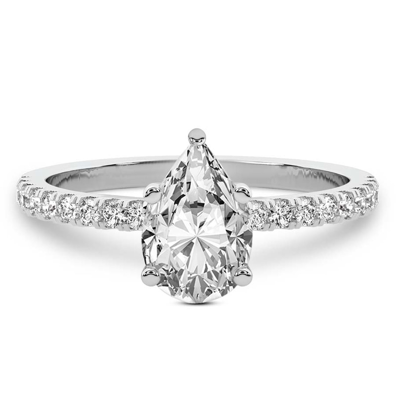 Venetia Half Eternity Lab Diamond Ring front view