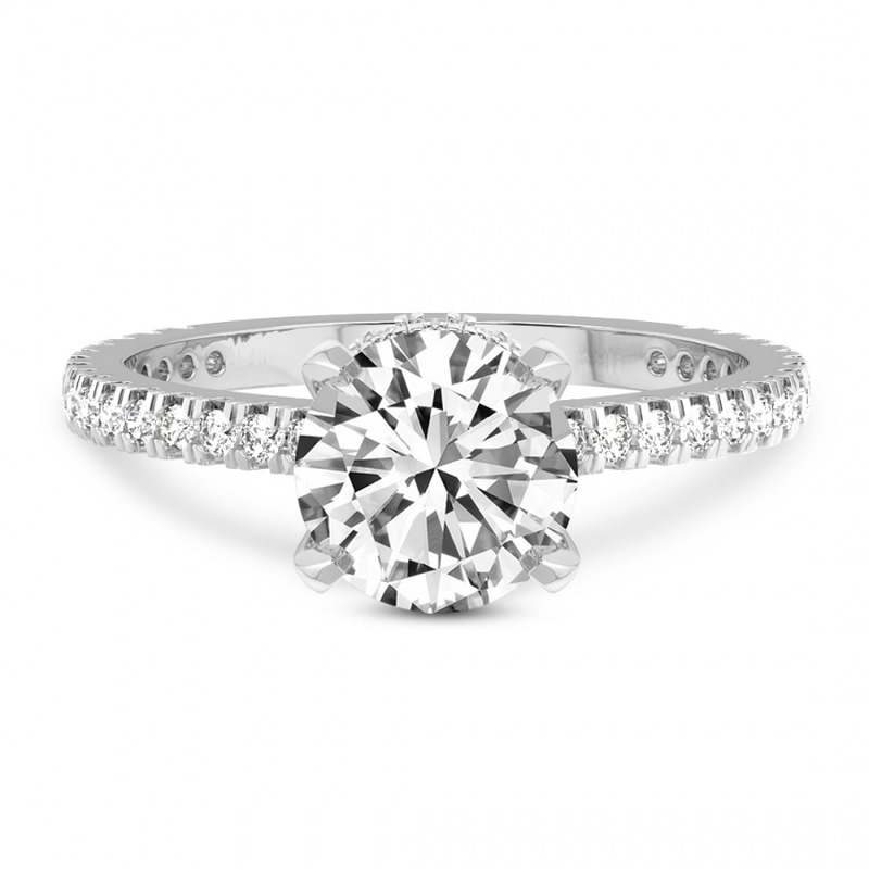 Myra Secret Halo Lab Diamond Ring front view