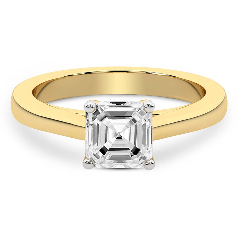 Teagan Solitaire 1.5mm Lab Diamond Ring front view