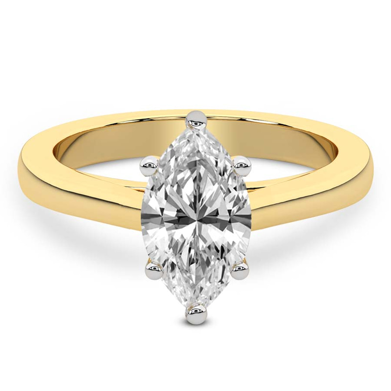 Teagan Solitaire 1.5mm Lab Diamond Ring front view