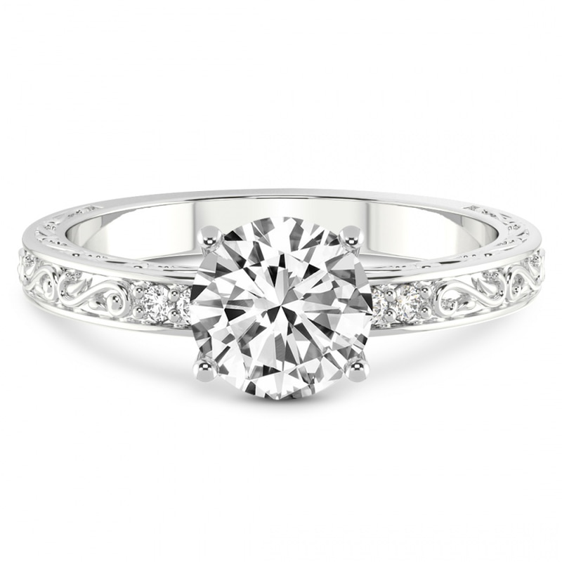 Antique Allure Vintage Lab Diamond Ring front view