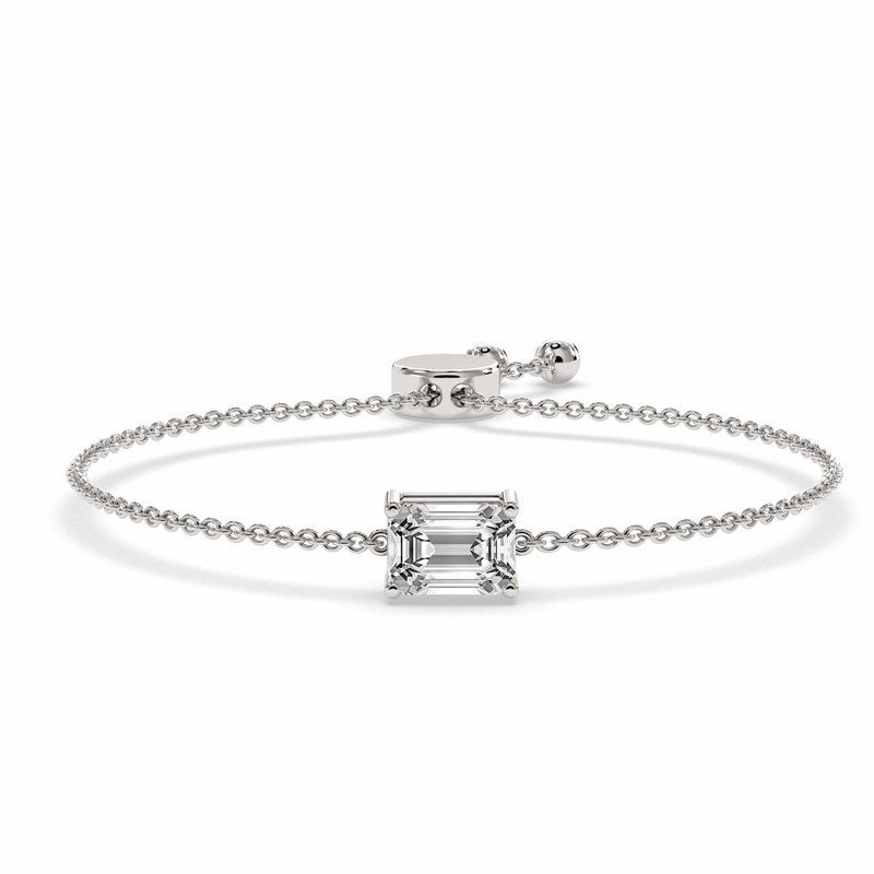 14kt White Gold Chrissa Emerald Fashion Bracelet (3/4 Ct. Tw.) front image