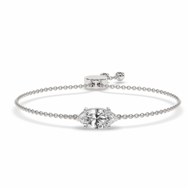 14kt White Gold Nara Marquise Fashion Bracelet (3/4 Ct. Tw.) front image