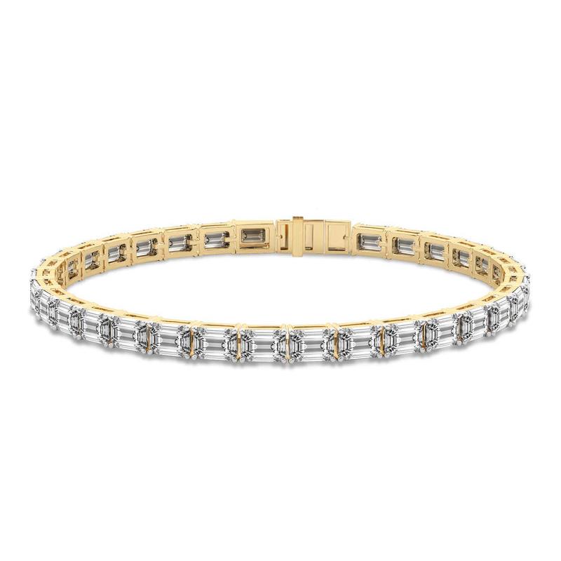 14kt Yellow Gold Annette Emerald Lab Diamond Tennis Bracelet (20 Ct. Tw.) front image