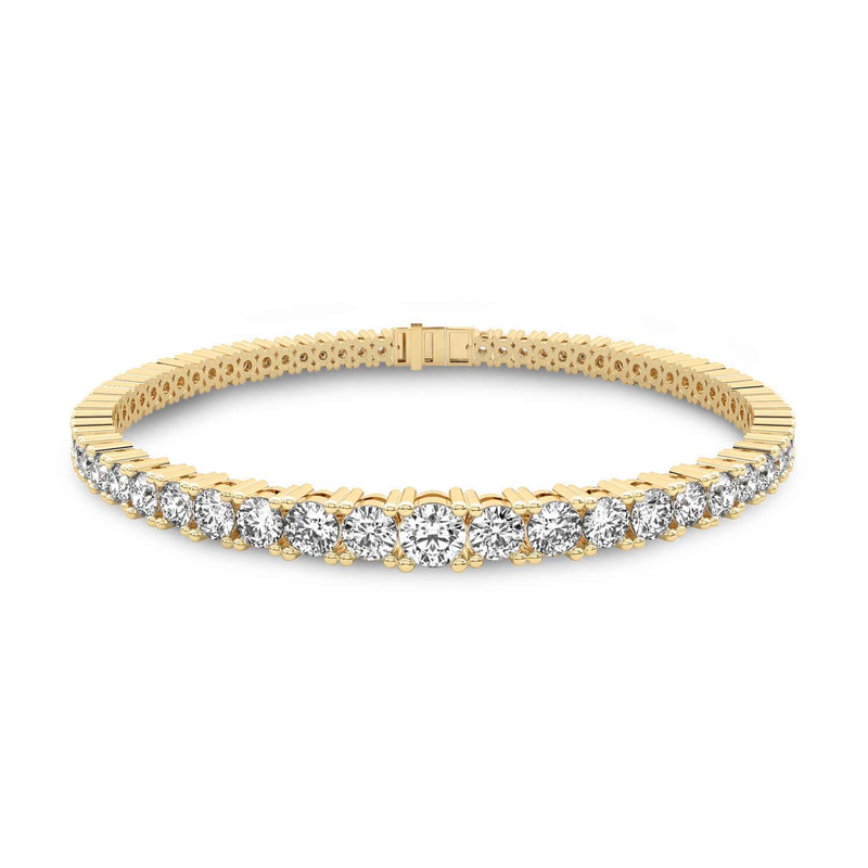 14kt Yellow Gold Cecily Round Lab Diamond Tennis Bracelet (6 Ct. Tw.) front image