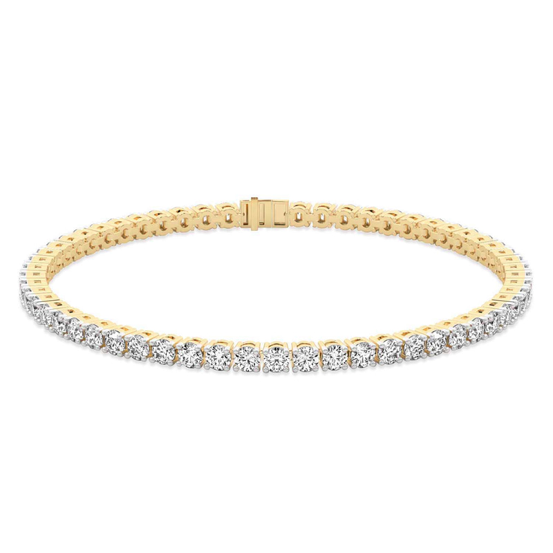 14kt Yellow Gold Darcy Round Lab Diamond Tennis Bracelet (2 Ct. Tw.) front image