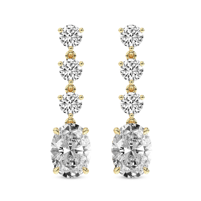 10kt Yellow Gold Elysium Fashion Lab Diamond Dangle Earrings (1 Ct. Tw.) front image