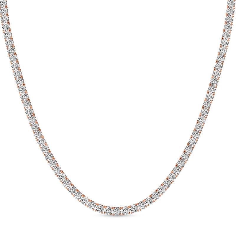 14kt Rose Gold Naomi Round Lab Diamond Tennis Necklace (5 Ct. Tw.) front image