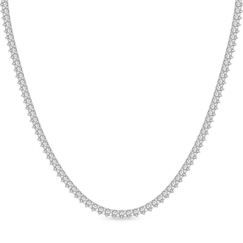 14kt White Gold Bailey Pear Lab Diamond Tennis Necklace (25 Ct. Tw.) front image