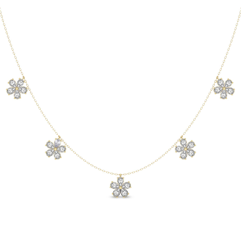 14kt Yellow Gold Elara Pear Lab Diamond Fashion Necklace (1 Ct. Tw.) front image