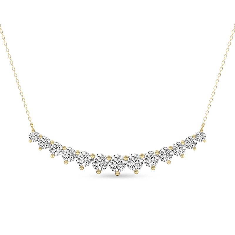 14kt Yellow Gold Veil of Venus Graduating Round Lab Diamond Fashion Necklace (1/2 Ct. Tw.) front image