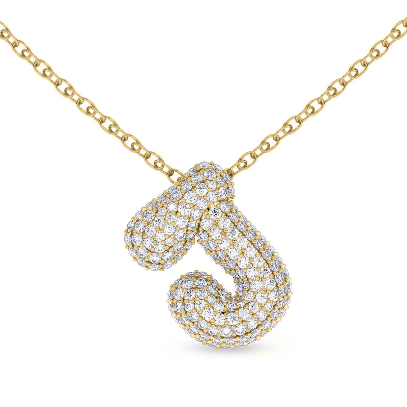 14kt Yellow Gold Lab Diamond Initial J Necklace (1 Ct. Tw.) front image