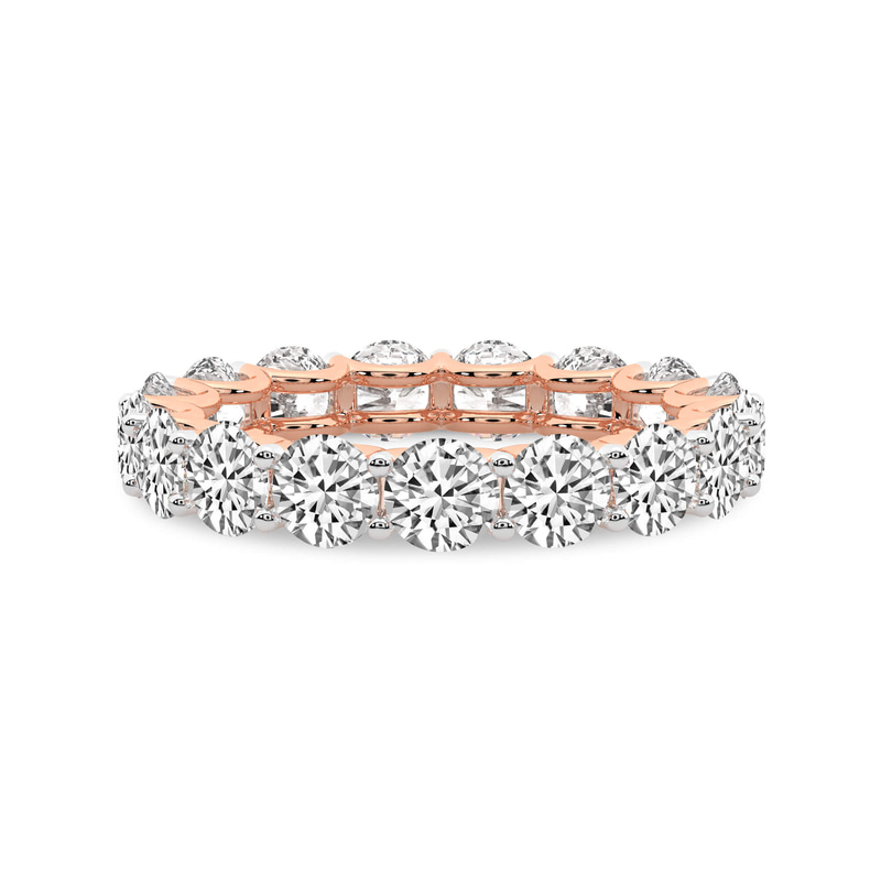 9ct Rose Gold Neveah Round Lab Diamond Eternity Ring (1 Ct. Tw.) front image