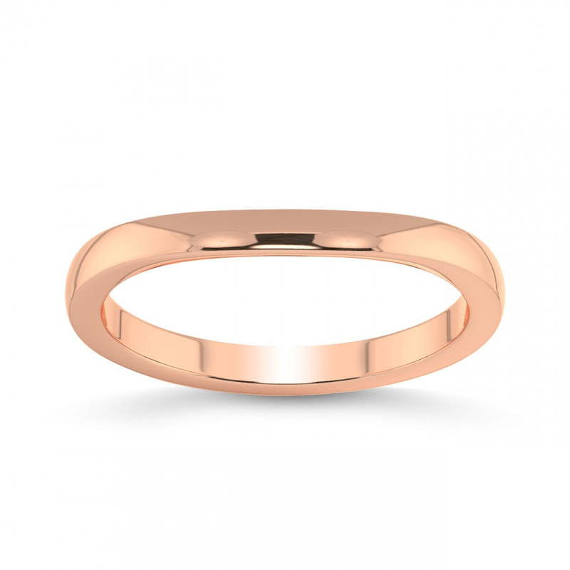 14ct Rose Gold Cari Wedding Band front image