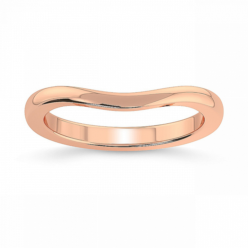 14kt Rose Gold Hera Petite Wedding Band front image
