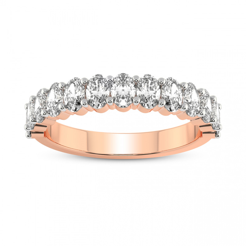 14kt Rose Gold Hazel Wedding Band (1 1/4 Ct. Tw.) front image