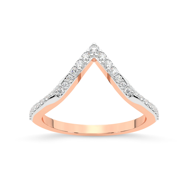 10kt Rose Gold Dulce Wedding Band (1/4 Ct. Tw.) front image