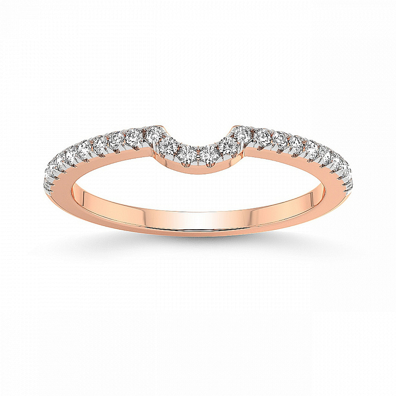 9ct Rose Gold Aya Wedding Band (1/3 Ct. Tw.) front image