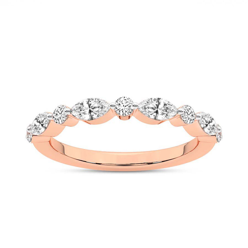 18ct Rose Gold Shailene Wedding Band (3/4 Ct. Tw.) front image