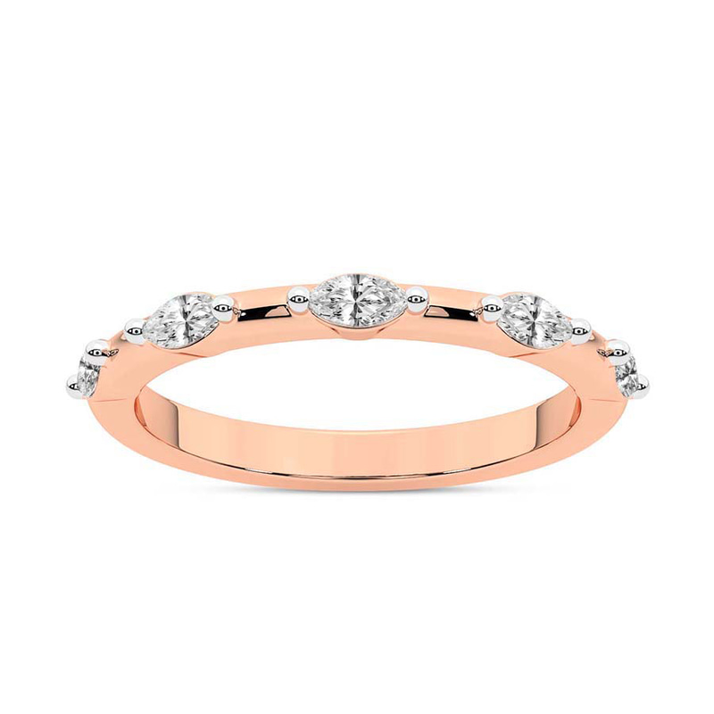 14kt Rose Gold Moana Wedding Band (3/4 Ct. Tw.) front image