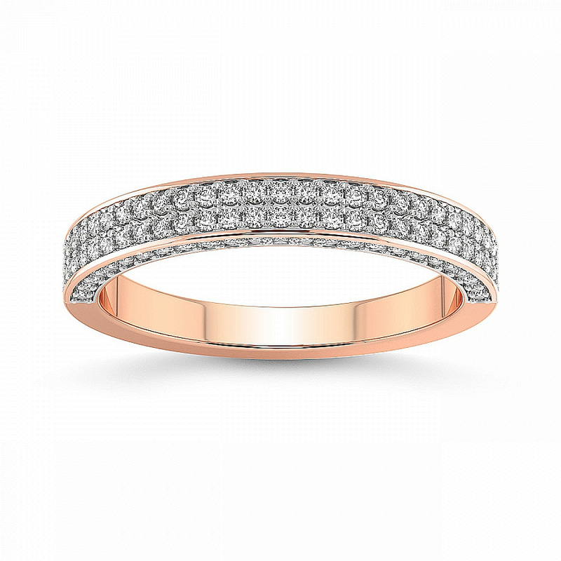 10kt Rose Gold Emi Wedding Band (1/2 Ct. Tw.) front image
