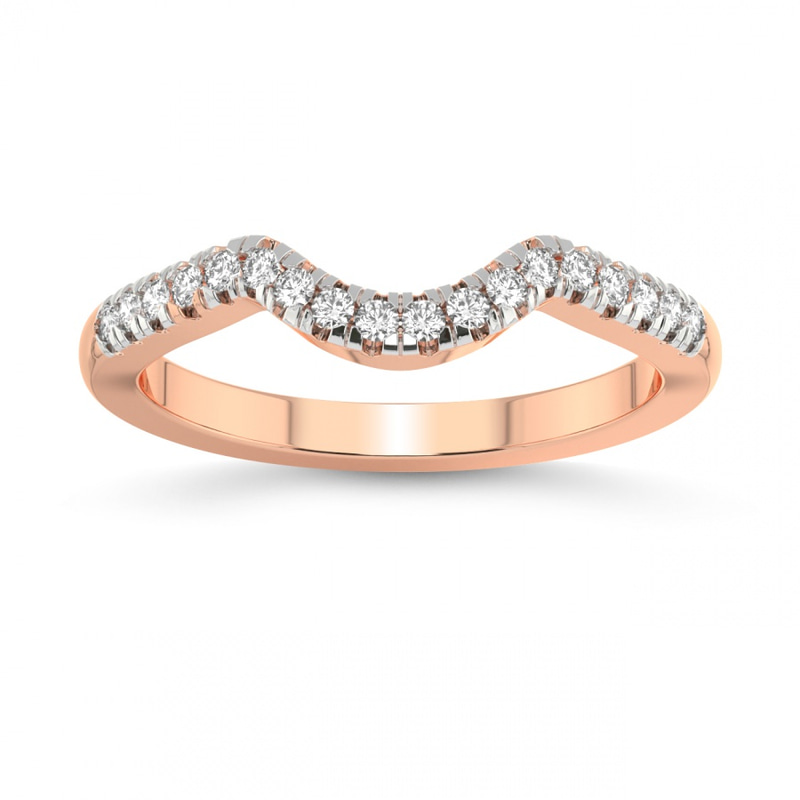 9ct Rose Gold Orla Wedding Band (1/5 Ct. Tw.) front image