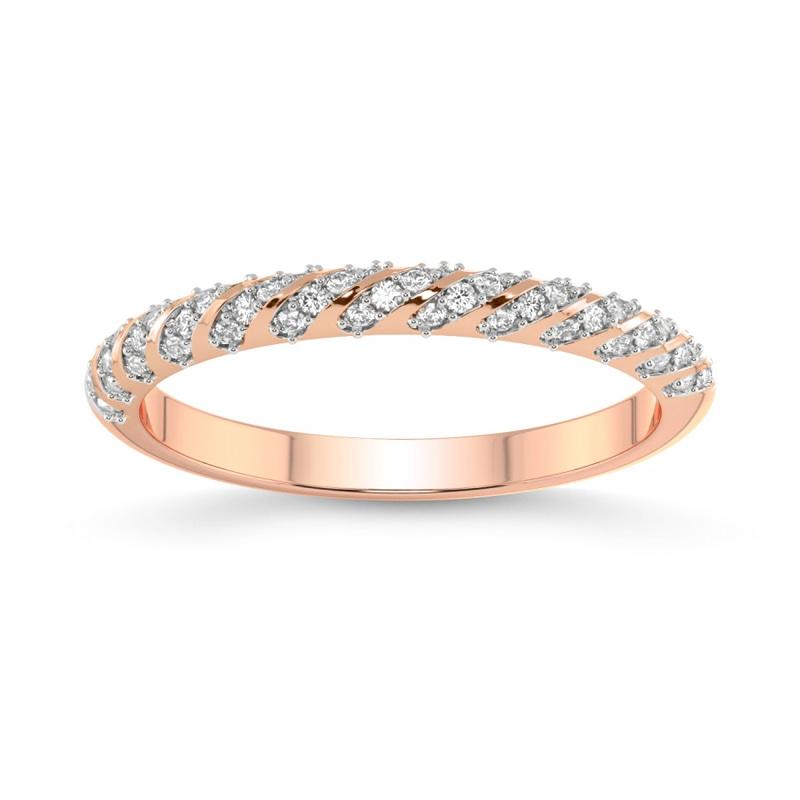 14ct Rose Gold Adley Wedding Band (1/5 Ct. Tw.) front image