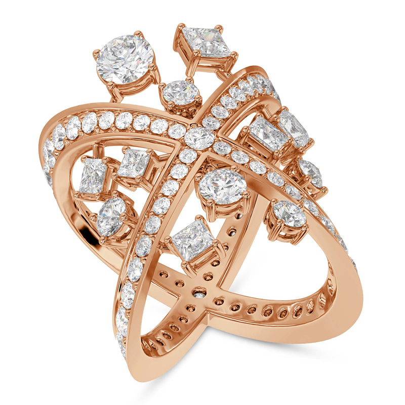 14kt Rose Gold Smile for the Camera Cocktail Ring (4 Ct. Tw.) front image