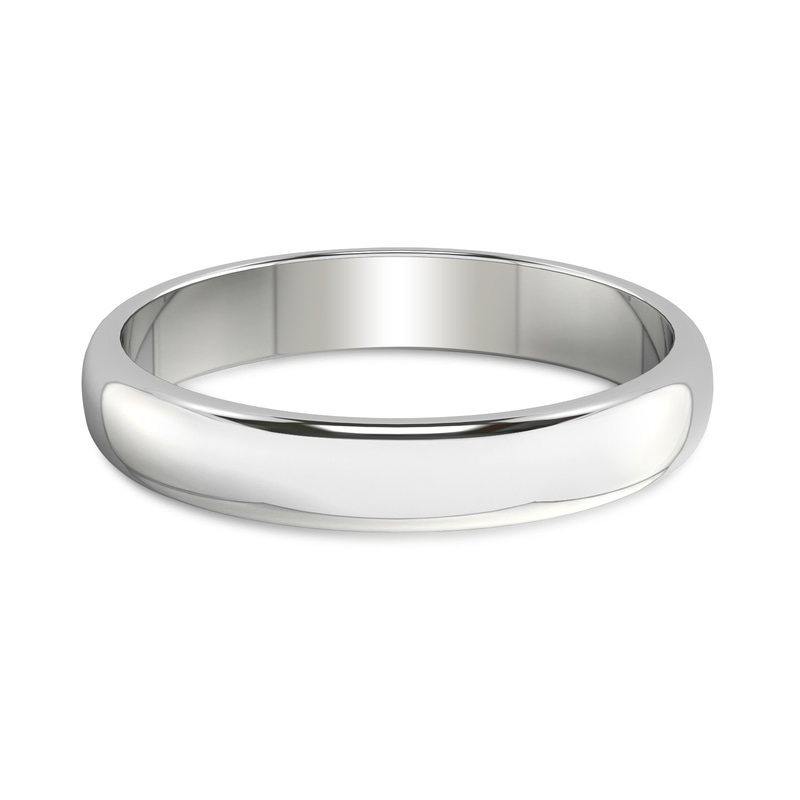 14ct White Gold Heritage Men's Band front image