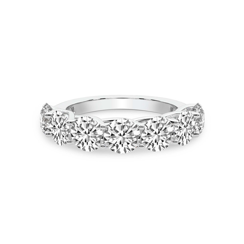 14ct White Gold Leandra Round Lab Diamond Anniversary Band (1 Ct. Tw.) front image