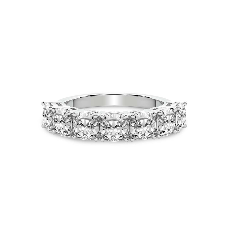 9ct White Gold Belen Cushion Lab Diamond Anniversary Band (1 Ct. Tw.) front image
