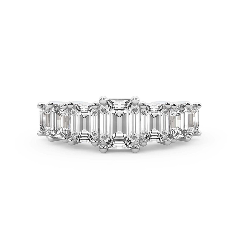 14kt White Gold Aphrodite Emerald Lab Diamond Anniversary Band (2 Ct. Tw.) front image